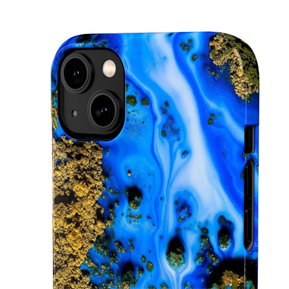 Blue River Ink Art iPhone Case (Slim) Phone Case