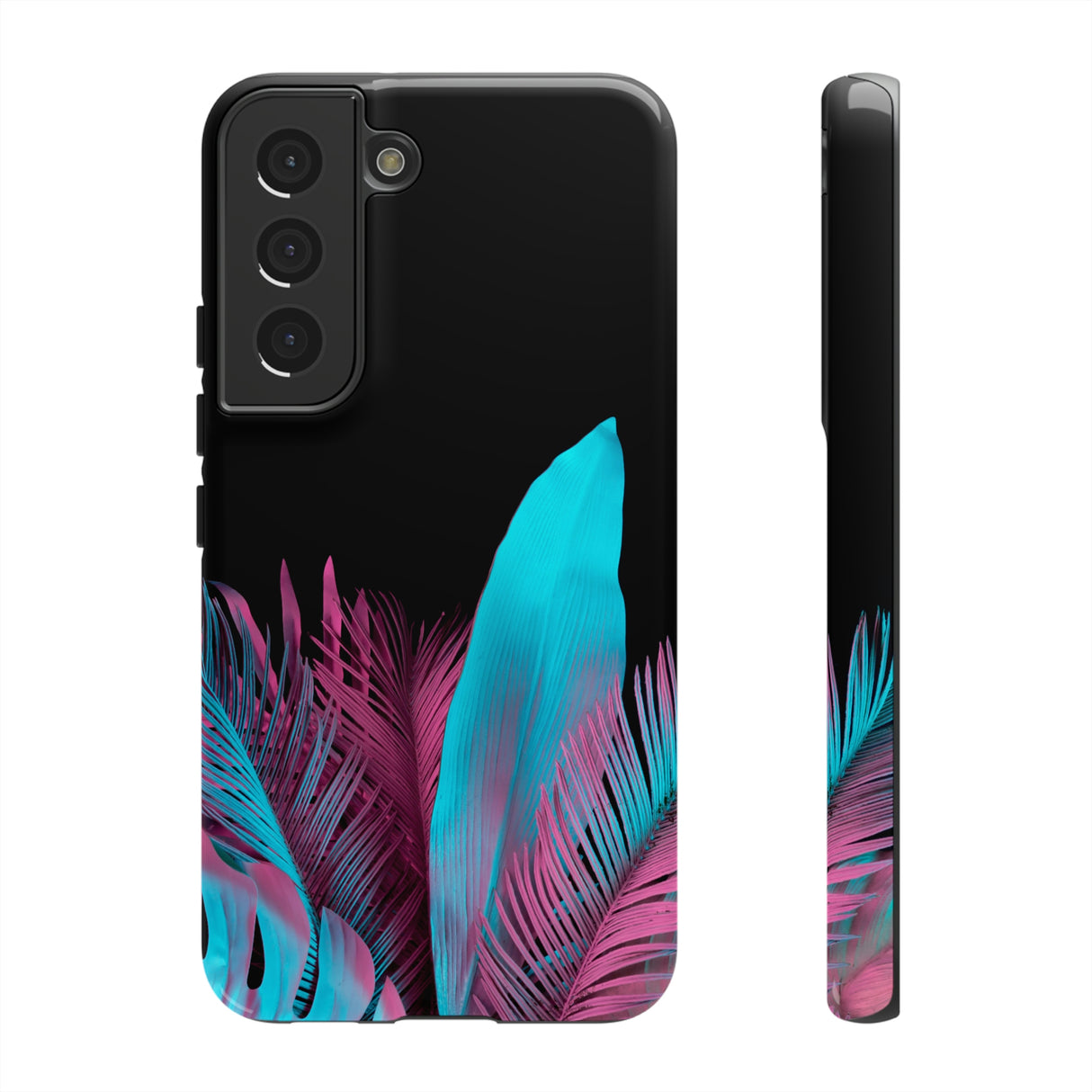 Neon Tropical Android Case (Protective) Samsung Galaxy S22 Glossy Phone Case