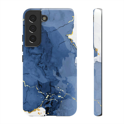 Classic Blue Watercolor Android Case (Protective) Samsung Galaxy S22 Glossy Phone Case