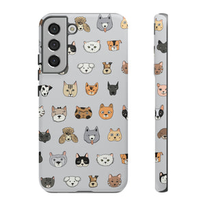 Cats n Dogs Pattern Android Case (Protective) Samsung Galaxy S22 Plus Matte Phone Case