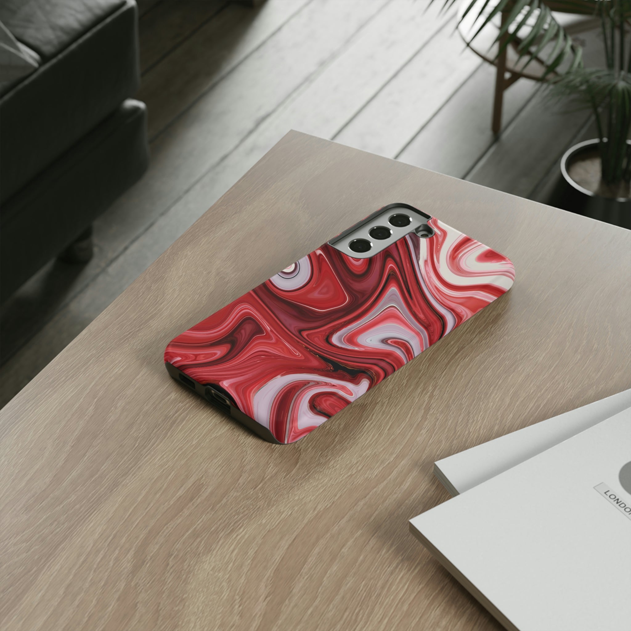 Red White Liquid Android Case (Protective) Phone Case