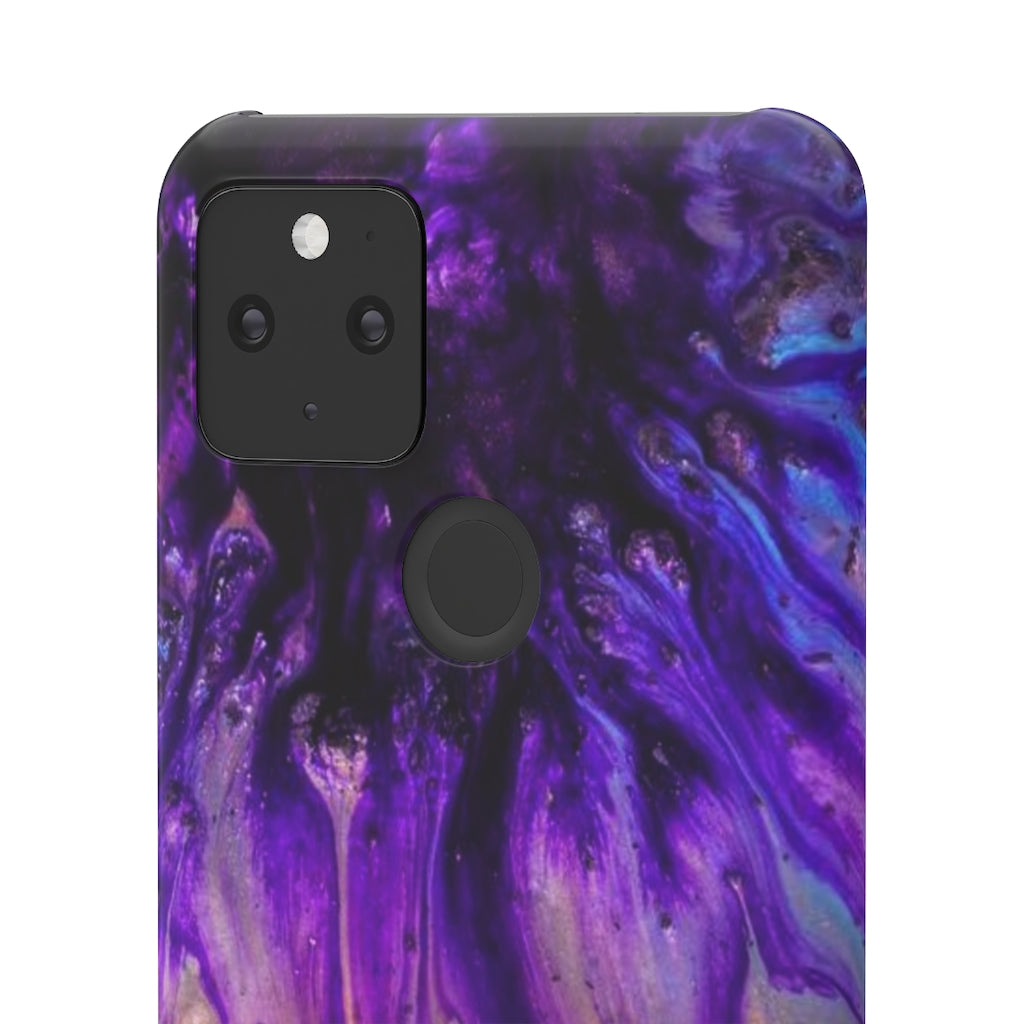 Purple Flow Ink Art Android Case (Slim) Phone Case