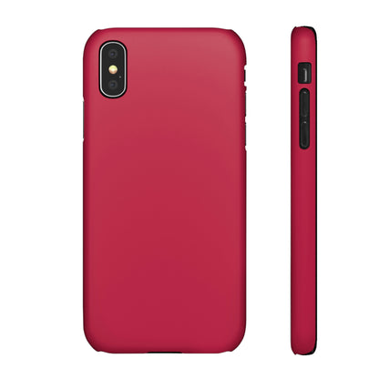 Bright Maroon iPhone Case (Slim) iPhone X Matte Phone Case