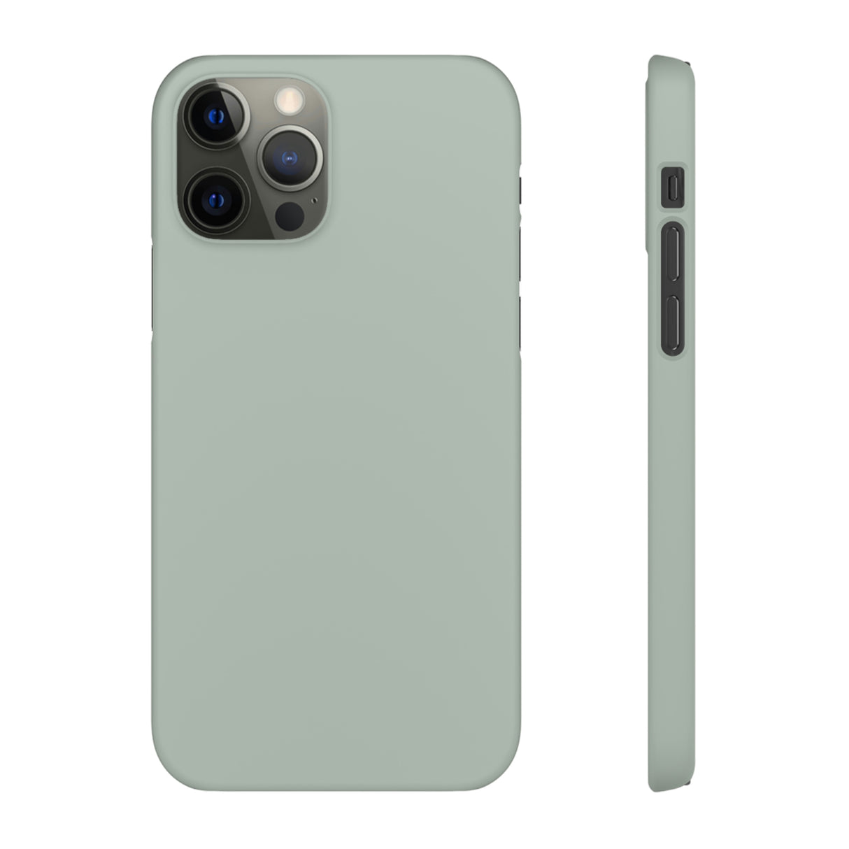 Ash Grey iPhone Case (Slim) iPhone 12 Pro Matte Phone Case