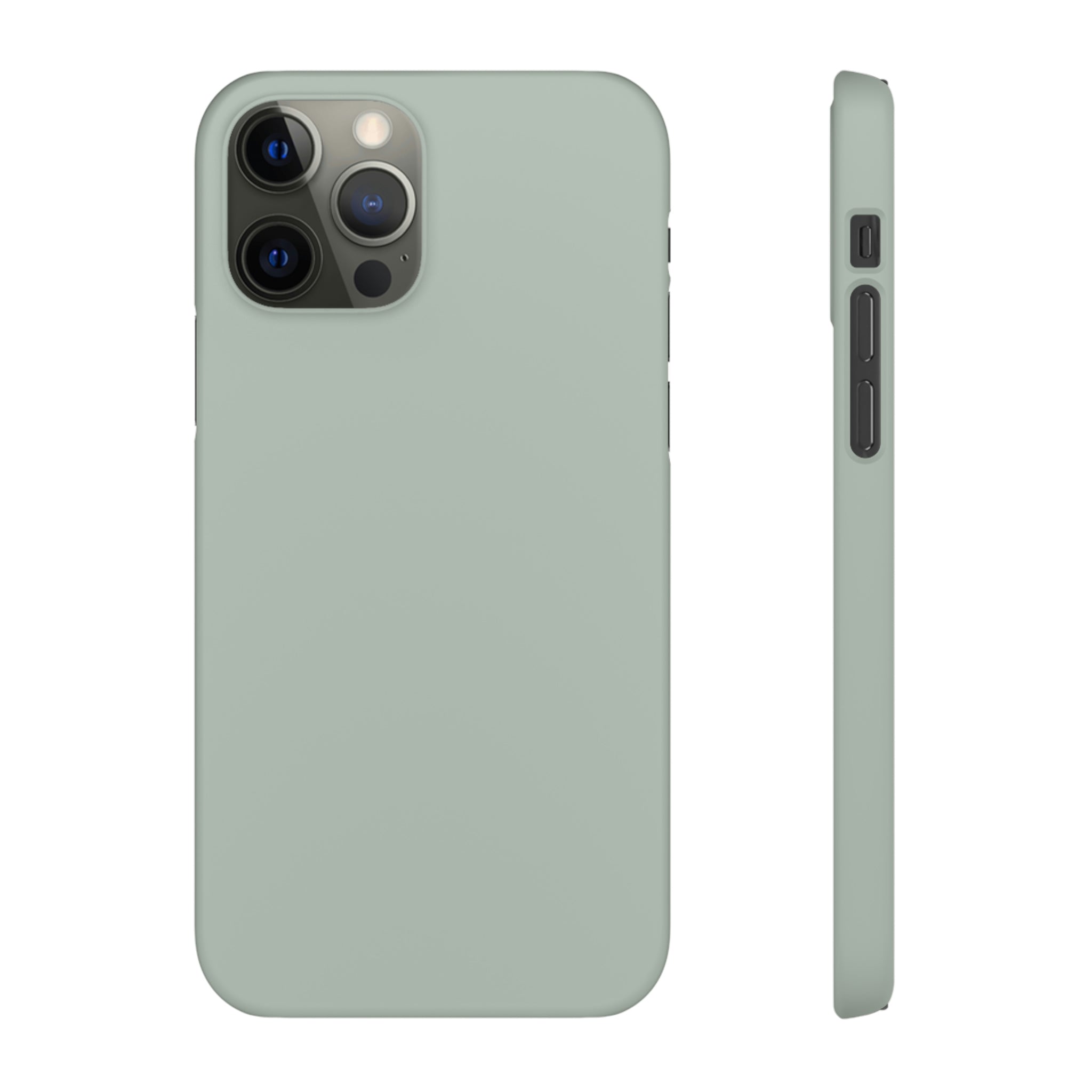 Ash Grey iPhone Case (Slim) iPhone 12 Pro Matte Phone Case