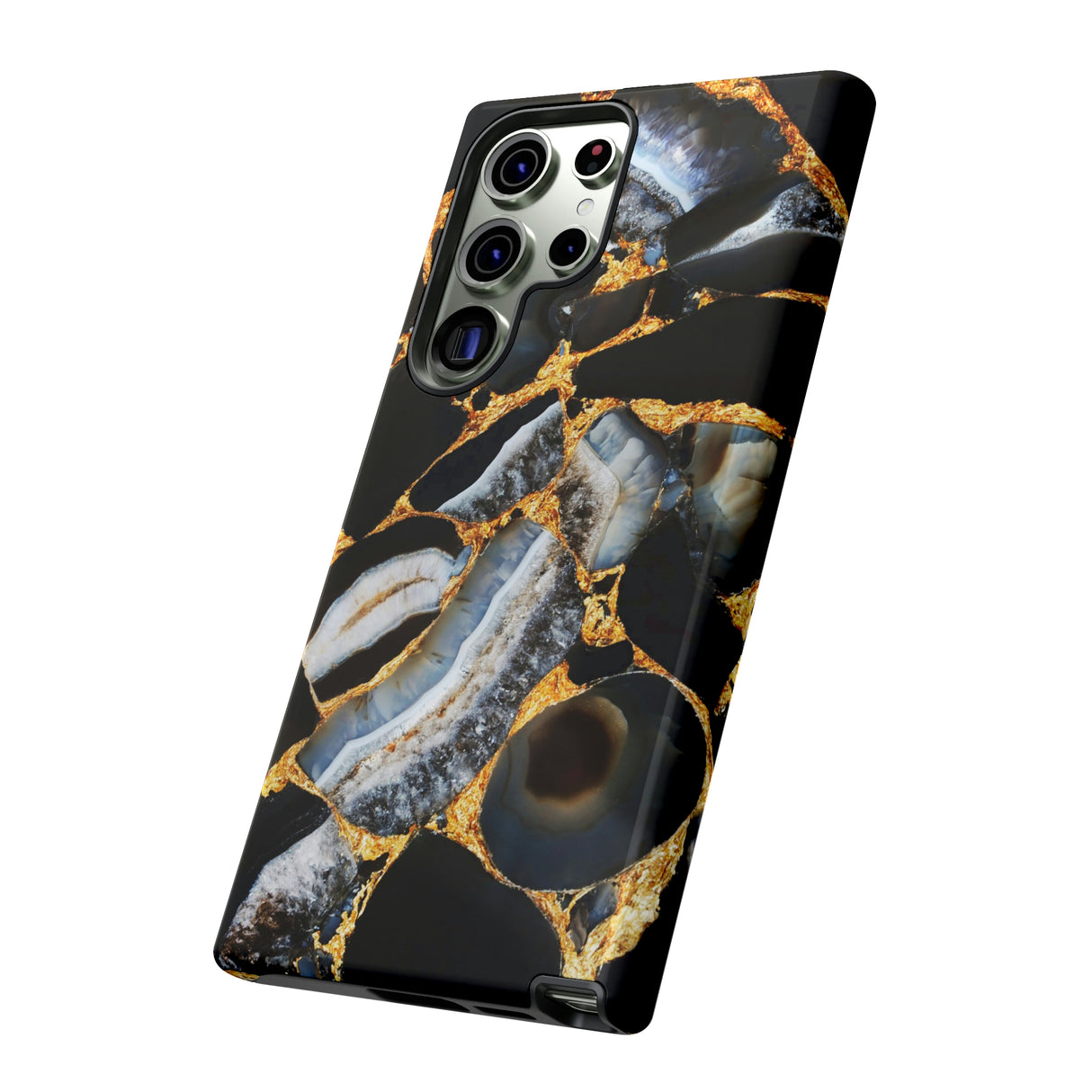 Dark Agate Marble Android Case (Protective) Phone Case