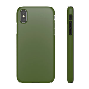 Dark Moss Green iPhone Case (Slim) iPhone XS Matte Phone Case