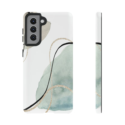 Green Watercolor Android Case (Protective) Samsung Galaxy S21 Matte Phone Case