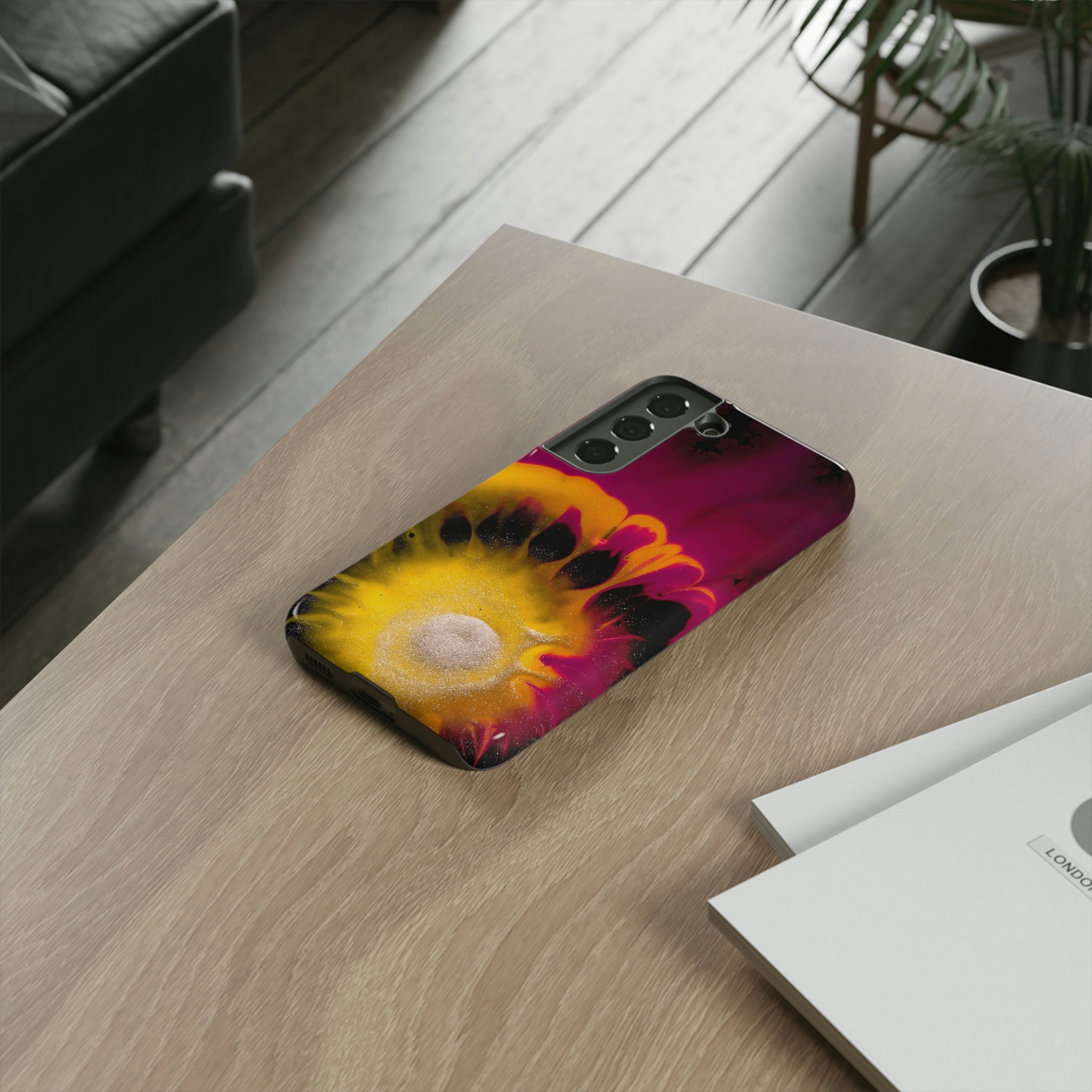 Deep Purple Ink Art Android Case (Protective) Phone Case