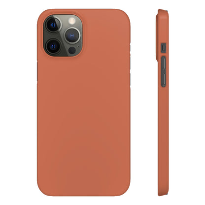 Copper Red iPhone Case (Slim) iPhone 12 Pro Max Glossy Phone Case