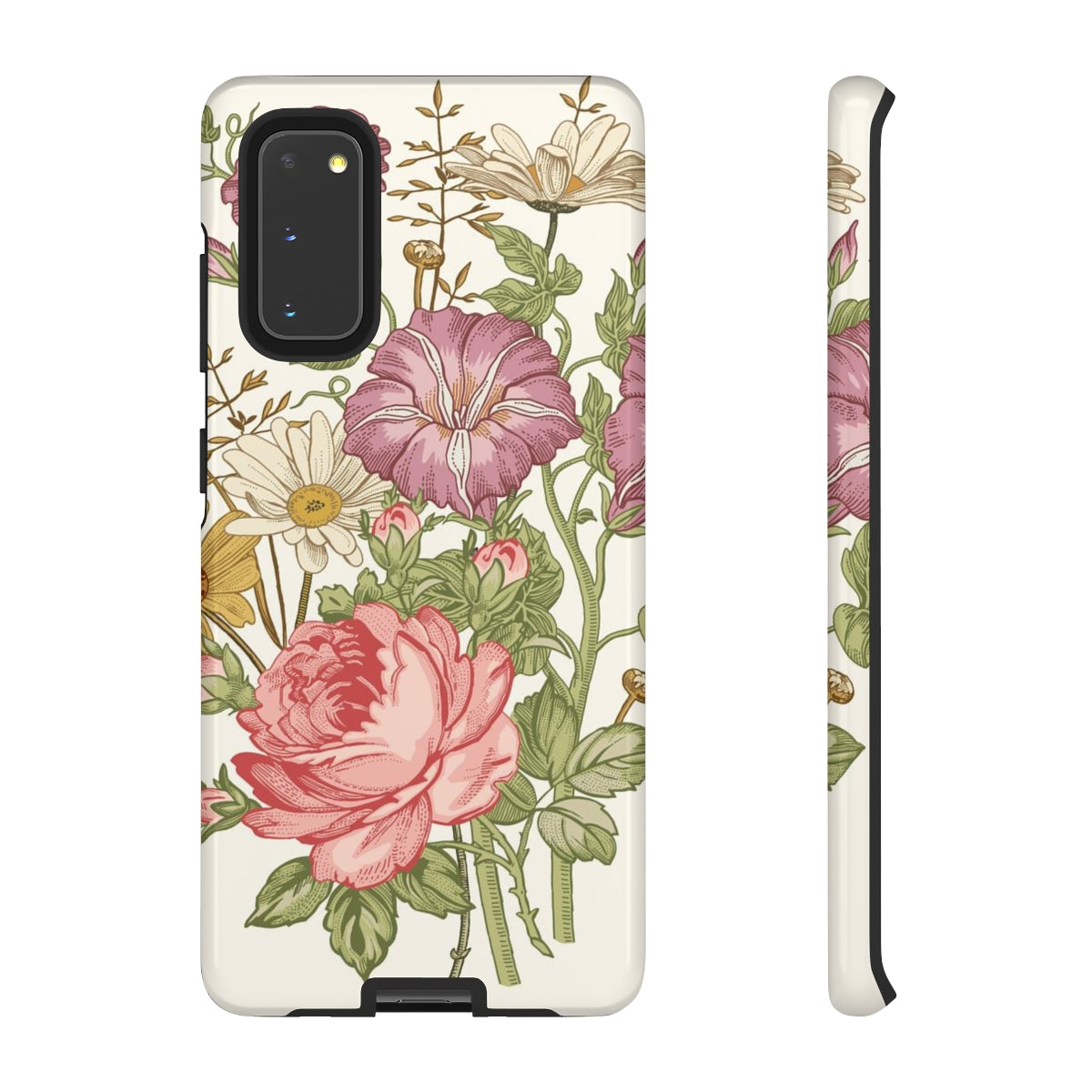 Bouquet Rose Vintage Flower Samsung Case (Protective) Samsung Galaxy S20 Glossy Phone Case