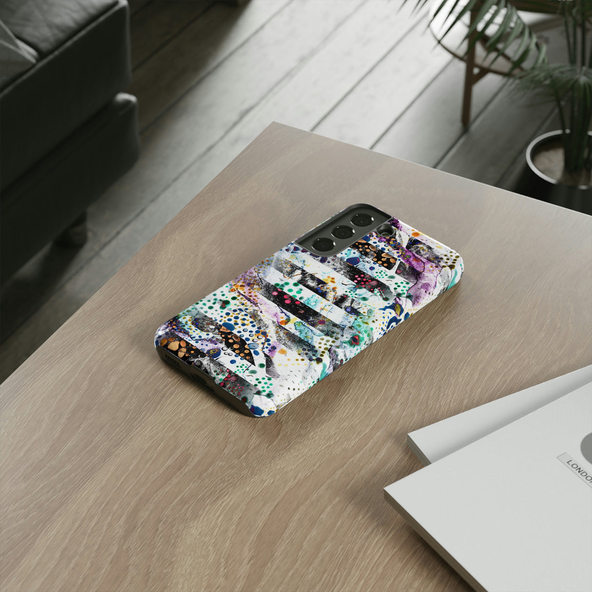 Abstract Green Purple Android Case (Protective) Phone Case