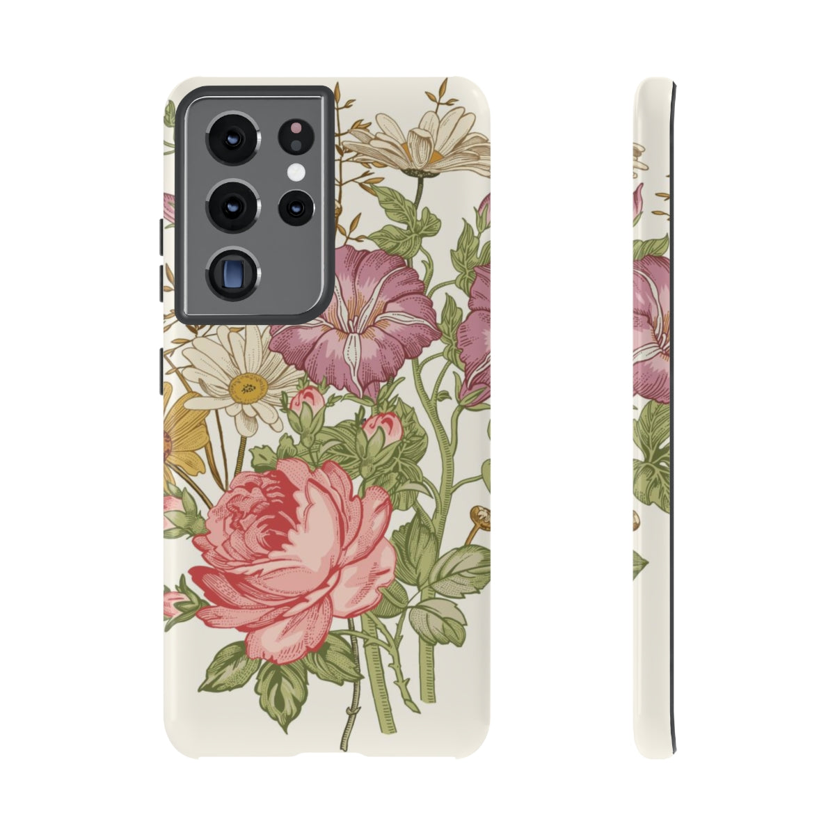 Bouquet Rose Vintage Flower Samsung Case (Protective) Samsung Galaxy S21 Ultra Glossy Phone Case