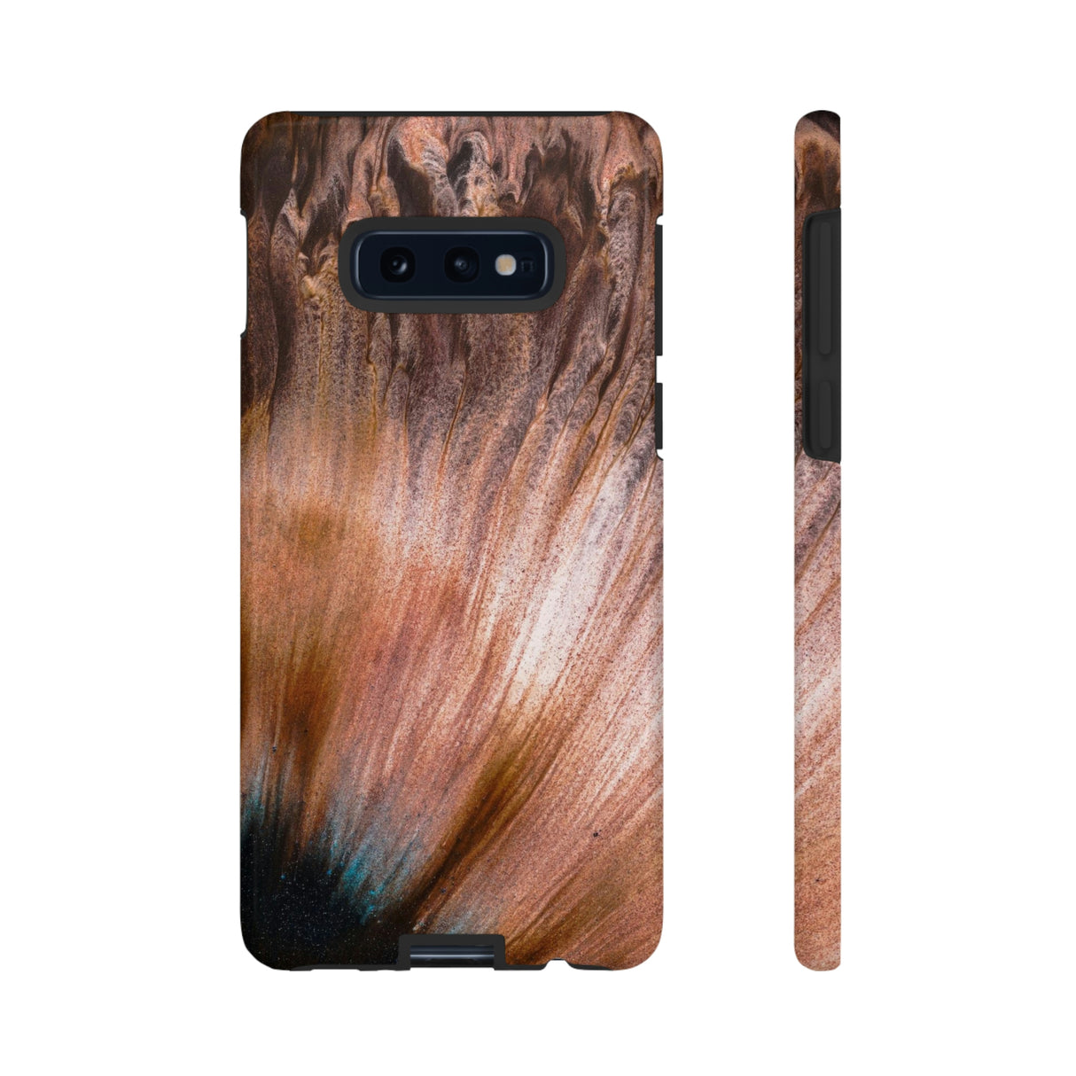 Light Brown Ink Art Android Case (Protective) Samsung Galaxy S10E Glossy Phone Case