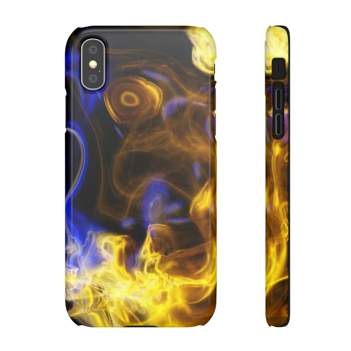 CASEBOB Phone Case iPhone XS / Glossy Yellow Marble iPhone Case (Slim)