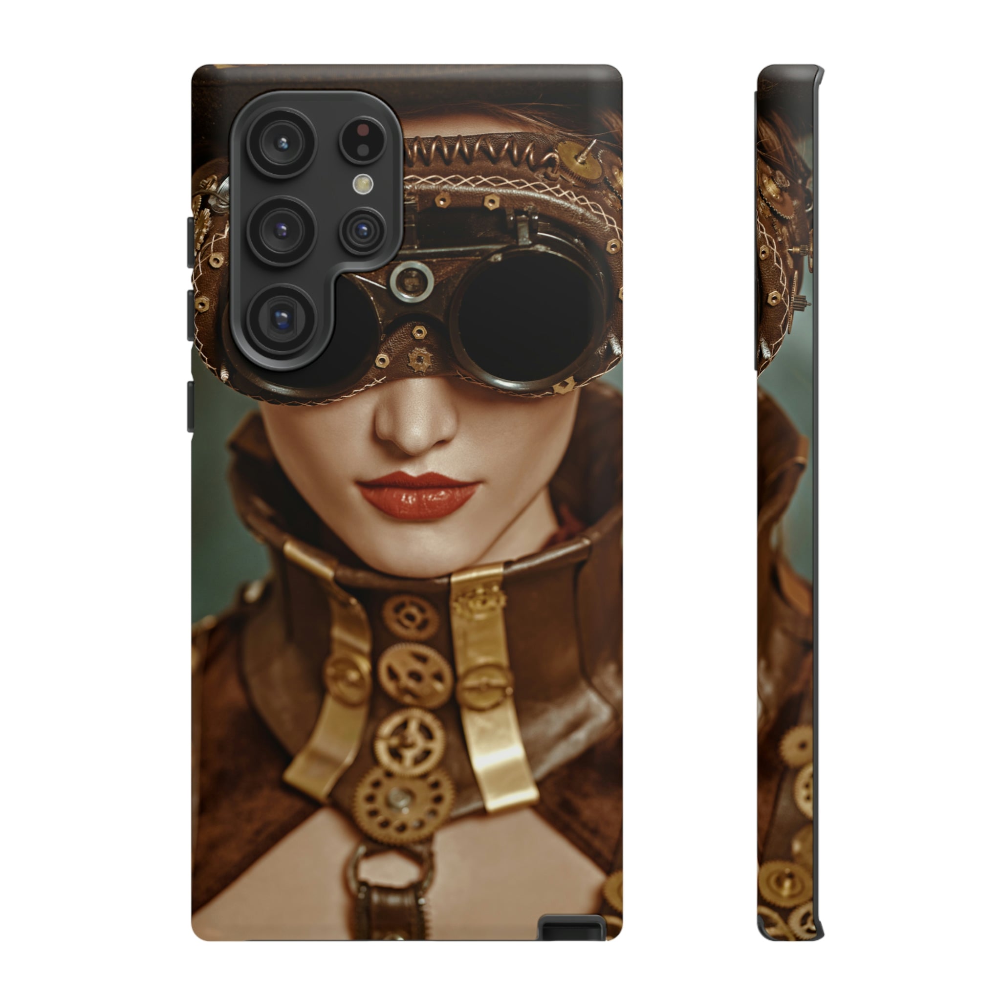 Steampunk Lady Android Case (Protective) Samsung Galaxy S22 Ultra Matte Phone Case