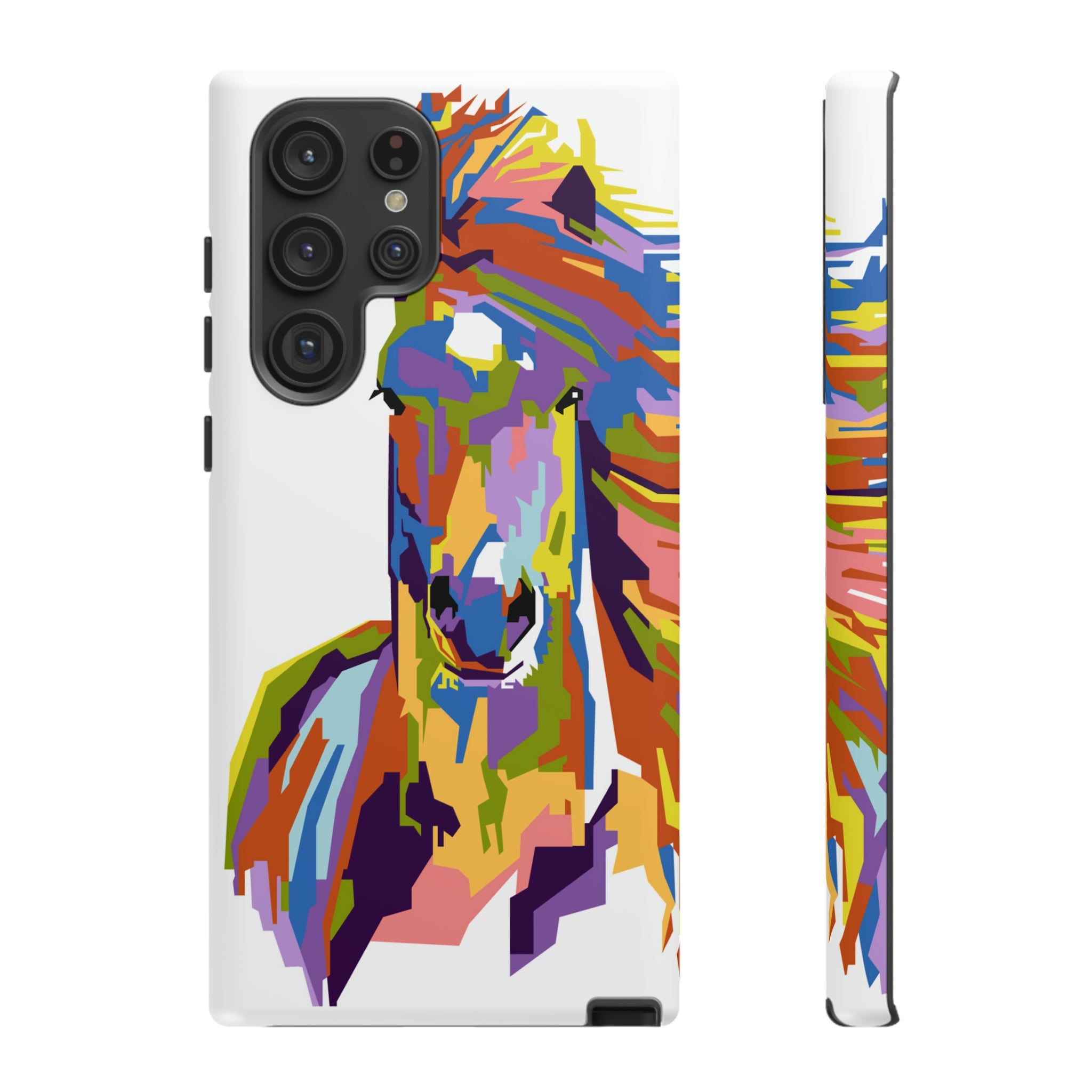 Horse Abstract Art Android Case (Protective) Samsung Galaxy S22 Ultra Matte Phone Case