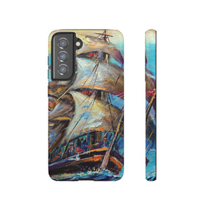 Sailboat Painting Android Case (Protective) Samsung Galaxy S21 FE Glossy Phone Case