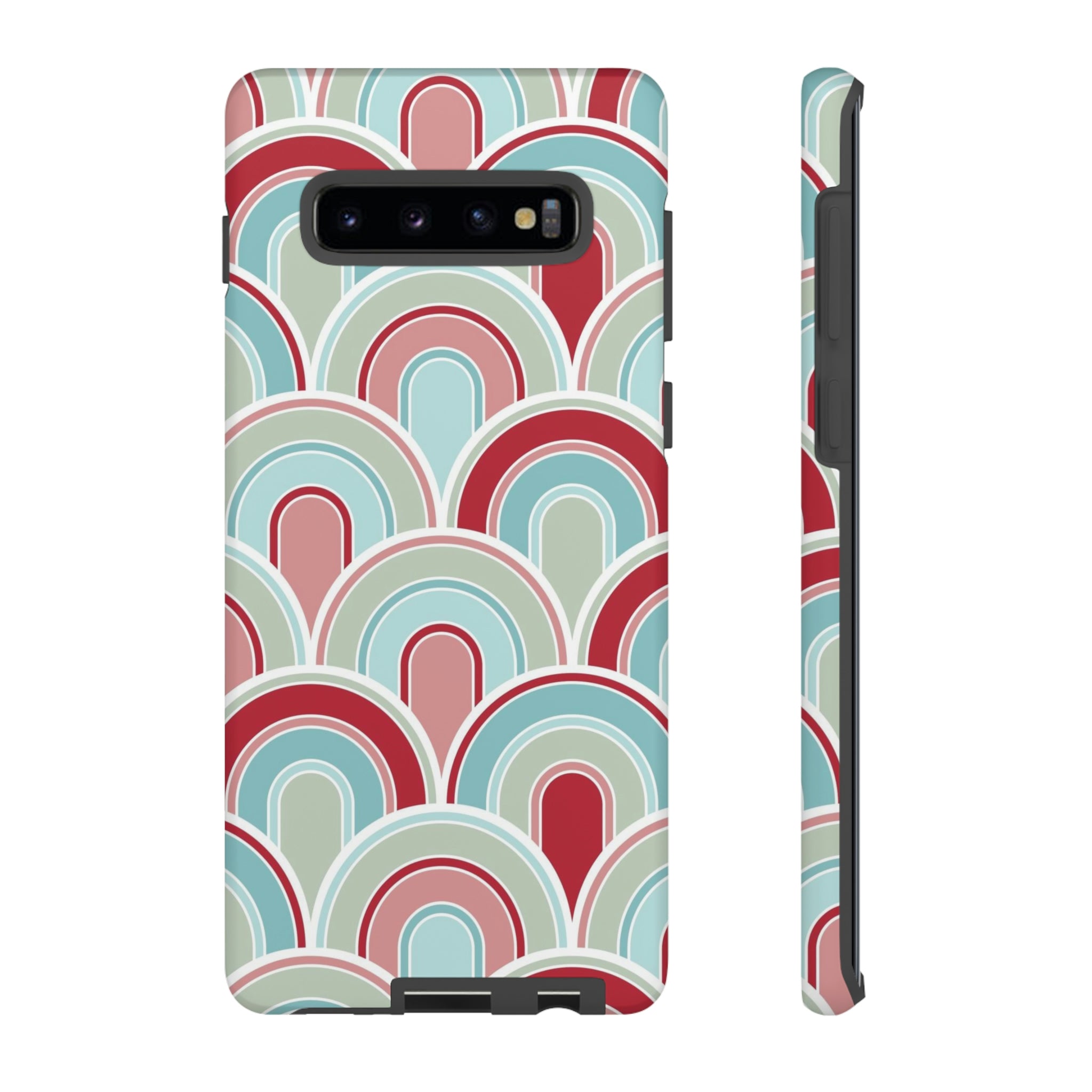 Light Blue Retro Samsung Case (Protective) Samsung Galaxy S10 Plus Matte Phone Case