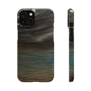 Brush Strokes Ink Art iPhone Case (Slim) iPhone 14 Glossy Phone Case