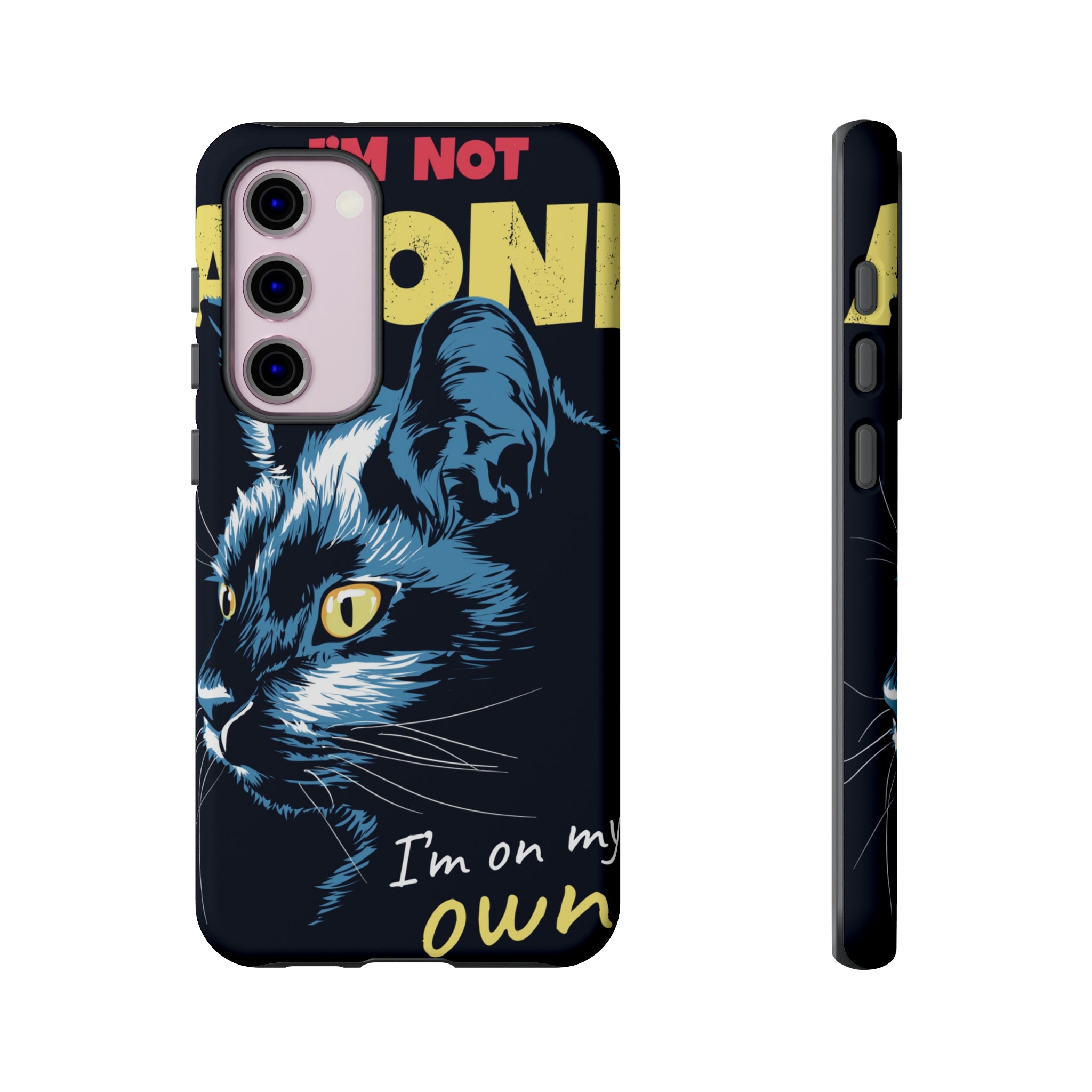 Black Cat Poster Android Case (Protective) Samsung Galaxy S23 Plus Matte Phone Case