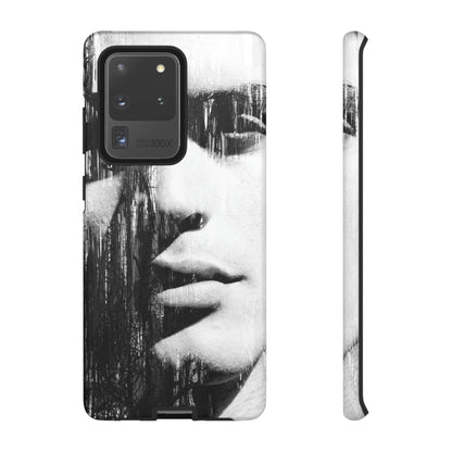 Black & White Pop Art Android Case (Protective) Samsung Galaxy S20 Ultra Matte Phone Case