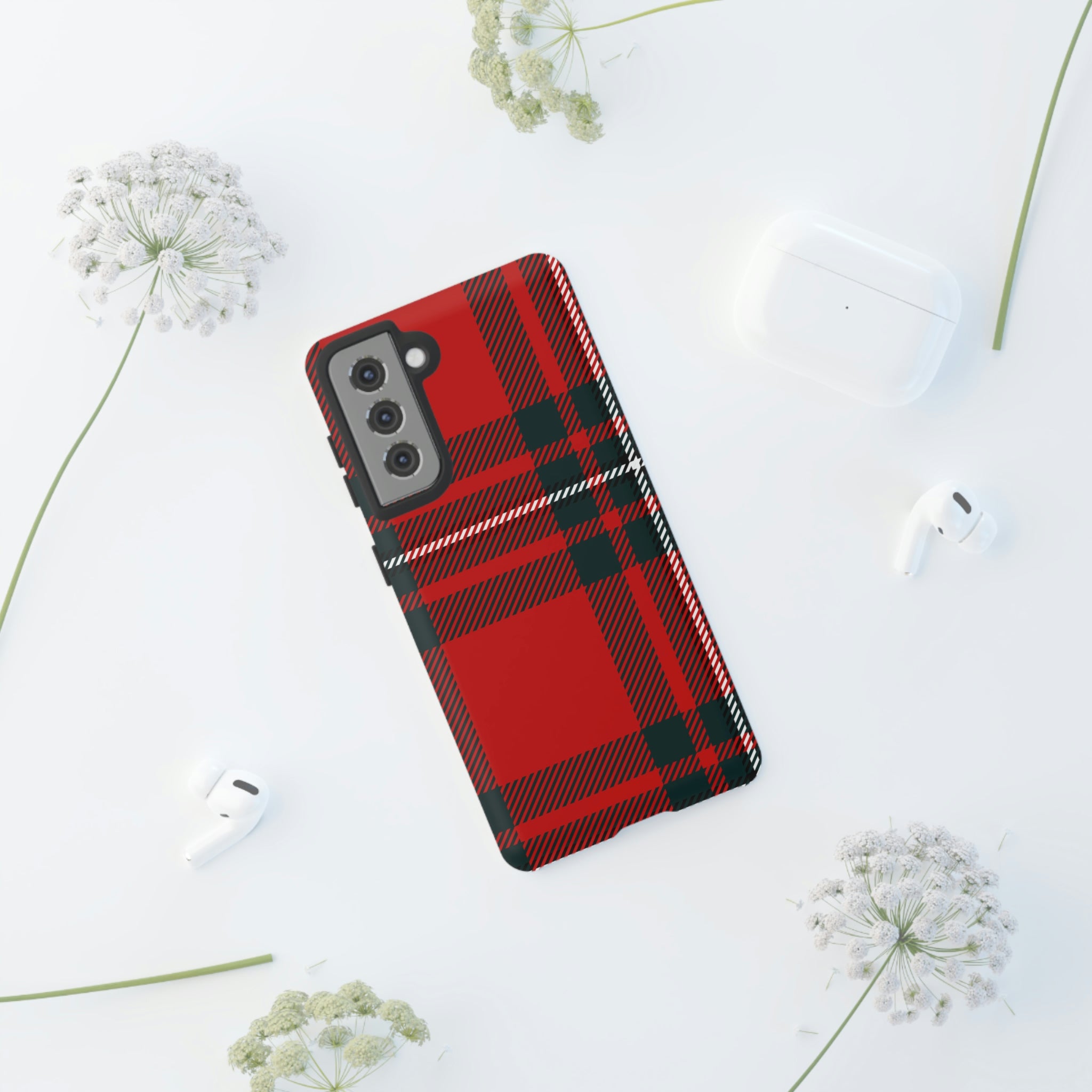 Plaid Pattern Red Android Case (Protective) Phone Case