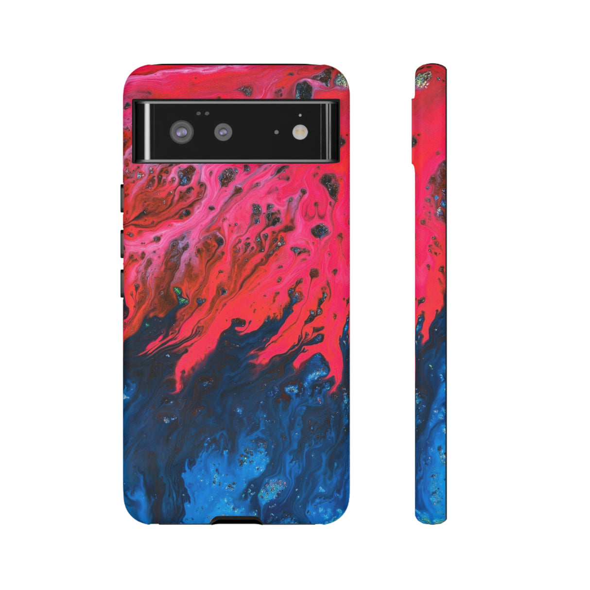 Bright Pink River Ink Art Android Case (Protective) Google Pixel 6 Matte Phone Case