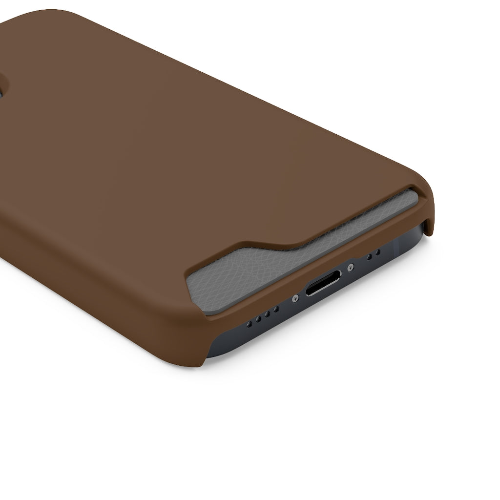 Dark Brown iPhone Case (Card) Phone Case