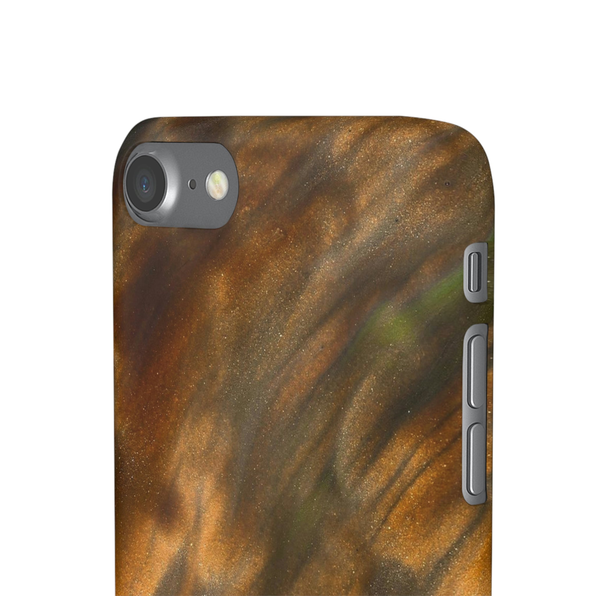 Gold Sand Ink Art iPhone Case (Slim) Phone Case