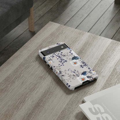 Blue Summerflowers Android Case (Protective) Phone Case