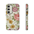 Fabric Vintage Flower Samsung Case (Protective) Samsung Galaxy S23 Glossy Phone Case