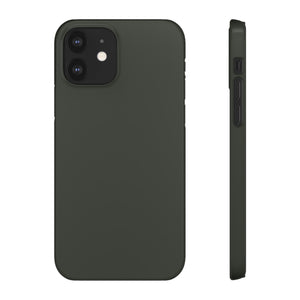 Black Olive iPhone Case (Slim) iPhone 12 Glossy Phone Case