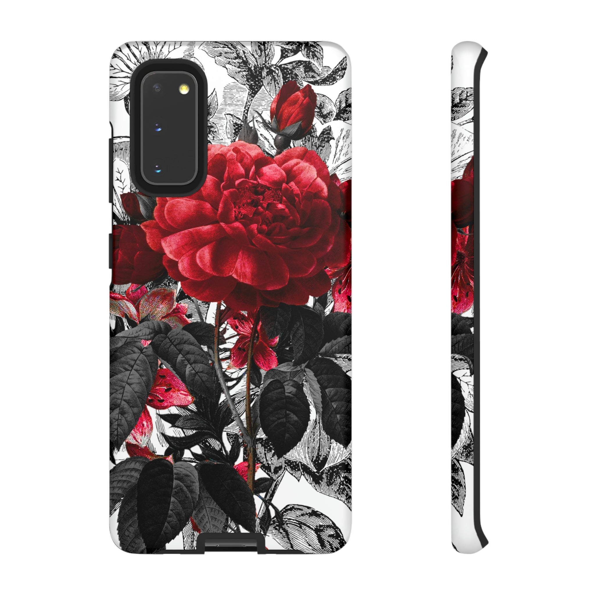 Grunicked Gothic Flower Samsung Case (Protective) Samsung Galaxy S20 Matte Phone Case