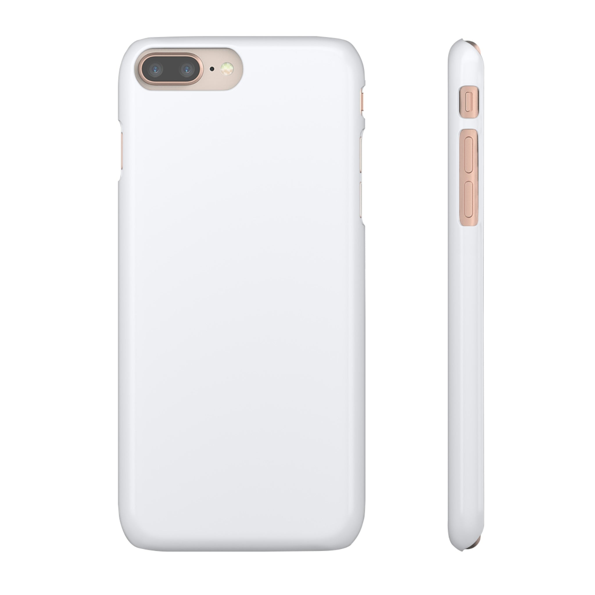 Ghost White iPhone Case (Slim) iPhone 8 Plus Glossy Phone Case