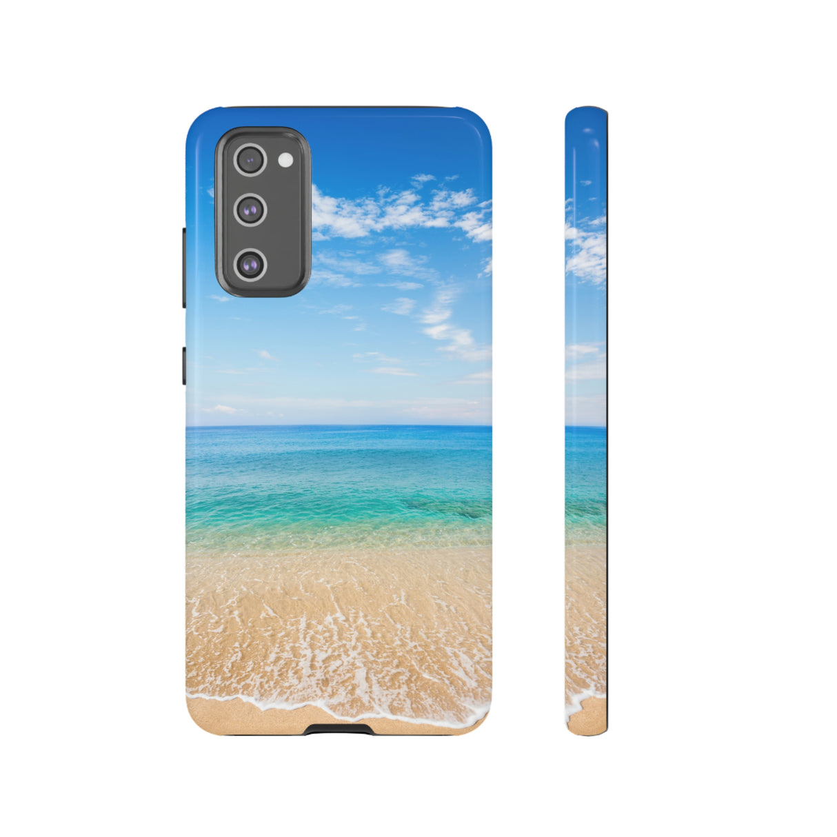 Tropical Beach Android Case (Protective) Samsung Galaxy S20 FE Glossy Phone Case