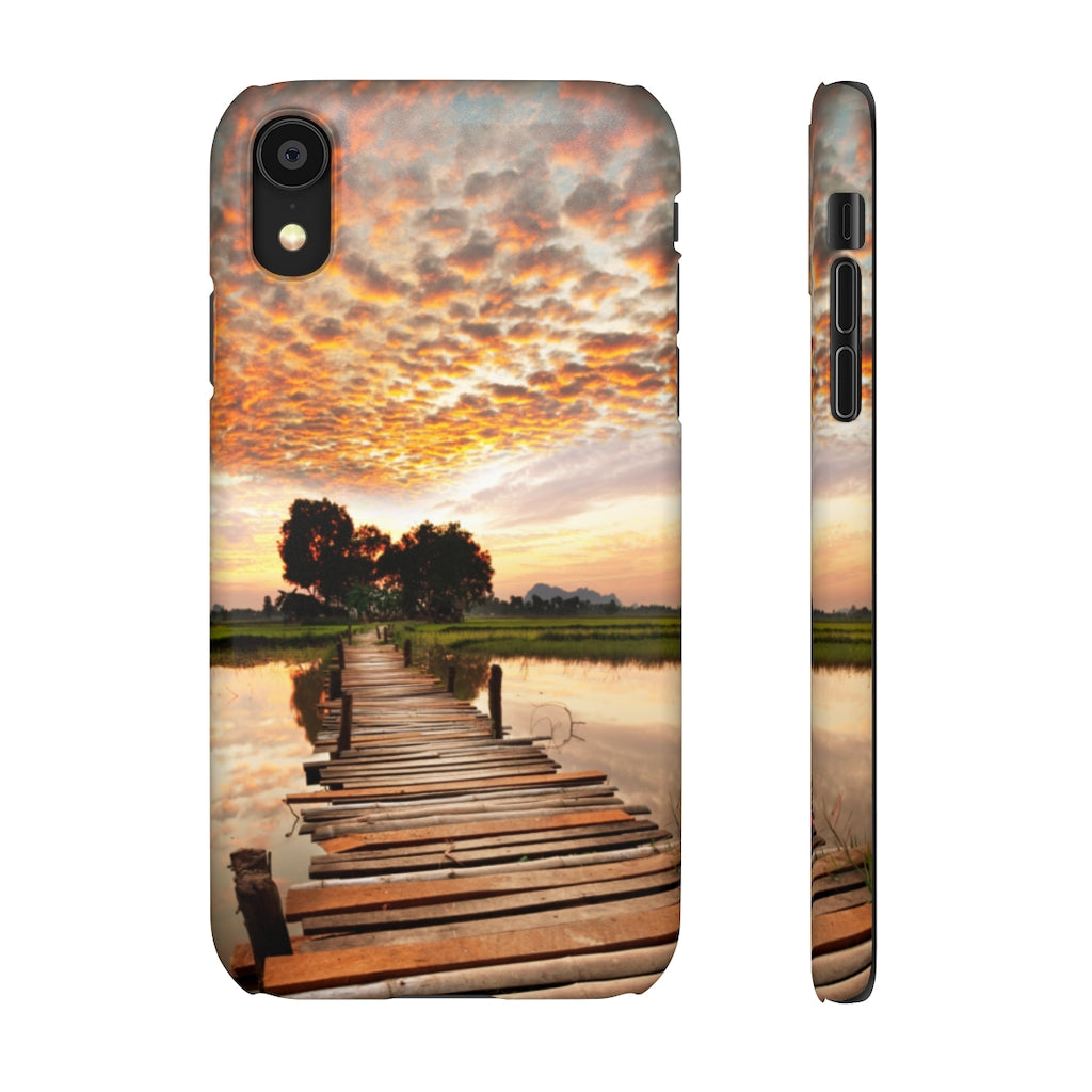 Sunset on the Tropical River Samsung/iPhone (Slim) Phone Case