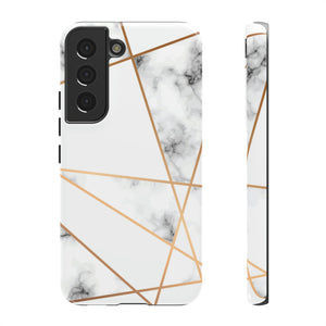 Marble Geometric Android Case (Protective) Samsung Galaxy S22 Glossy Phone Case