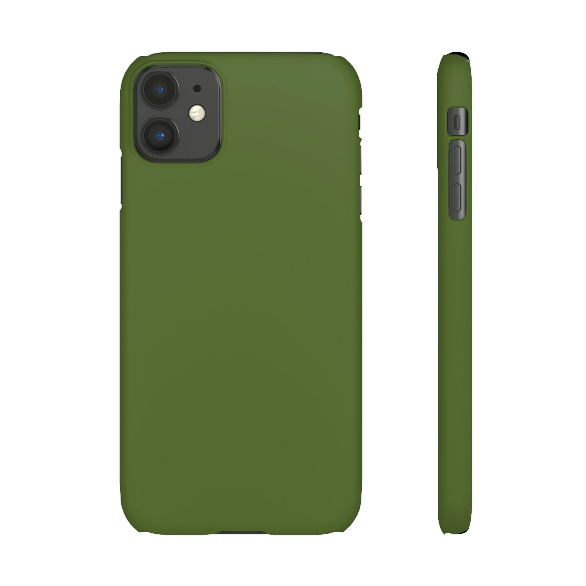 Dark Olive Green iPhone Case (Slim) iPhone 11 Matte Phone Case