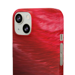 Red Feather Ink Art iPhone Case (Slim) Phone Case