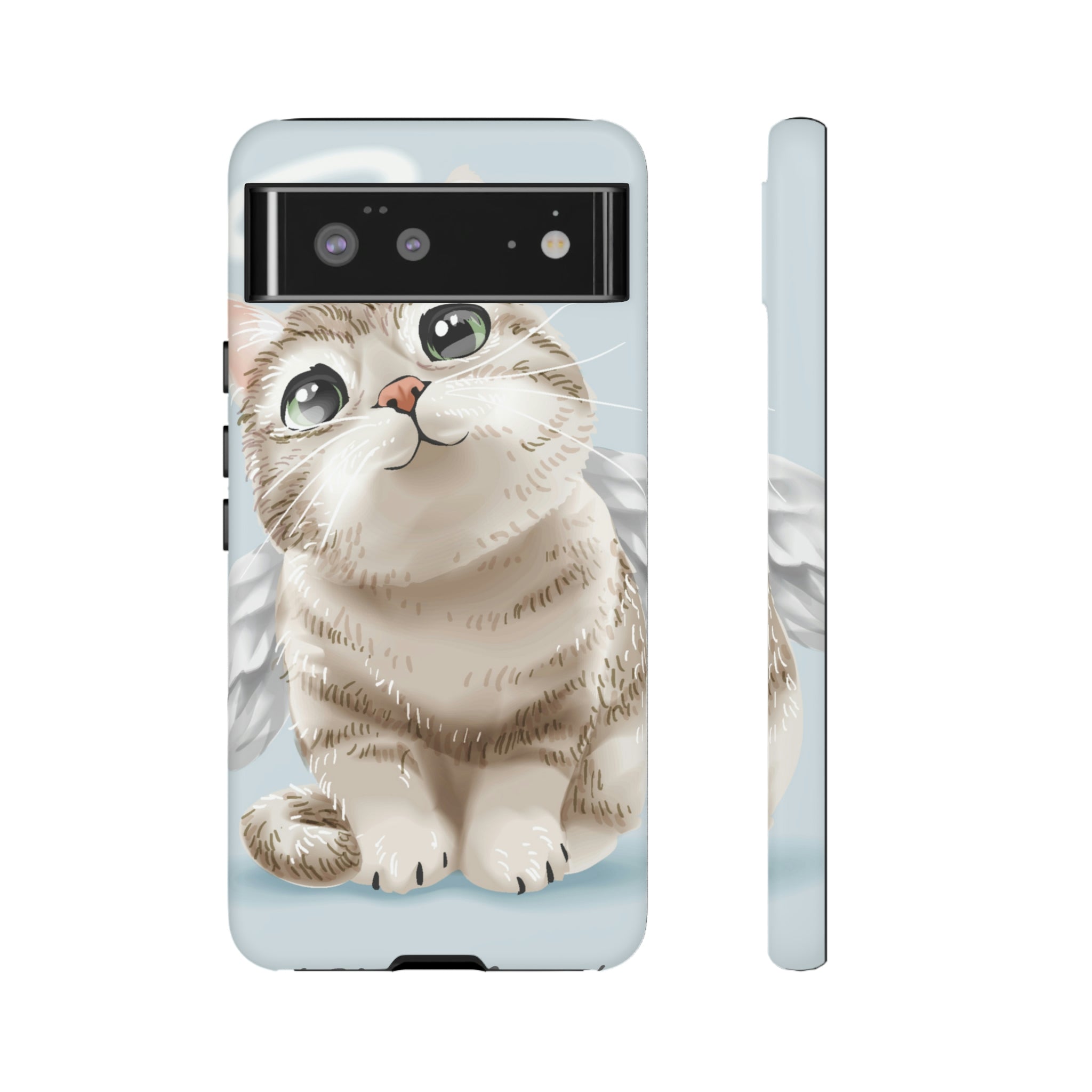 Cute Angel Cat Android Case (Protective) Google Pixel 6 Matte Phone Case