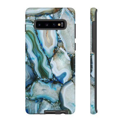 Blue Azure Android Case (Protective) Samsung Galaxy S10 Plus Glossy Phone Case