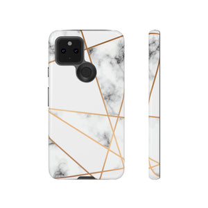 Marble Geometric Android Case (Protective) Google Pixel 5 5G Glossy Phone Case