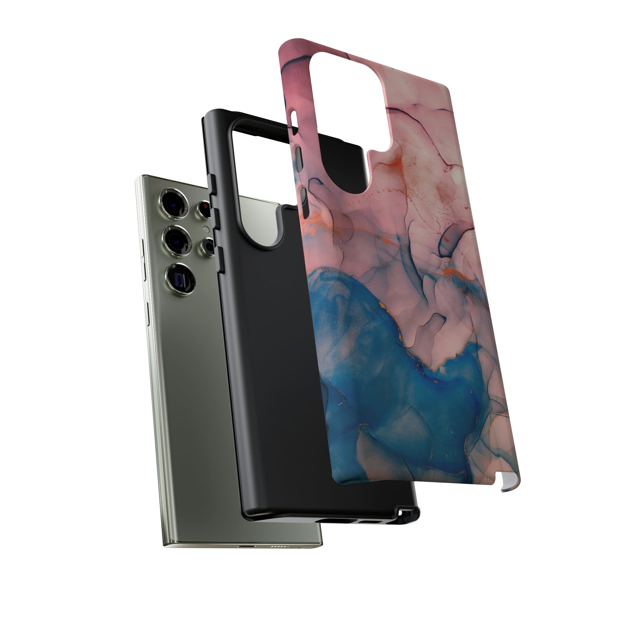 Pink Alcohol ink Marble Android Case (Protective) Phone Case