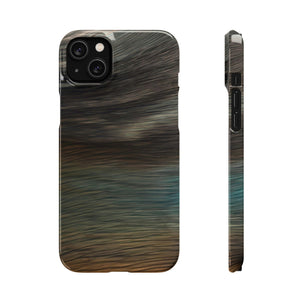 Brush Strokes Ink Art iPhone Case (Slim) iPhone 14 Plus Glossy Phone Case