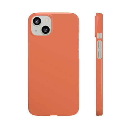 Burnt Sienna iPhone Case (Slim) iPhone 13 Glossy Phone Case