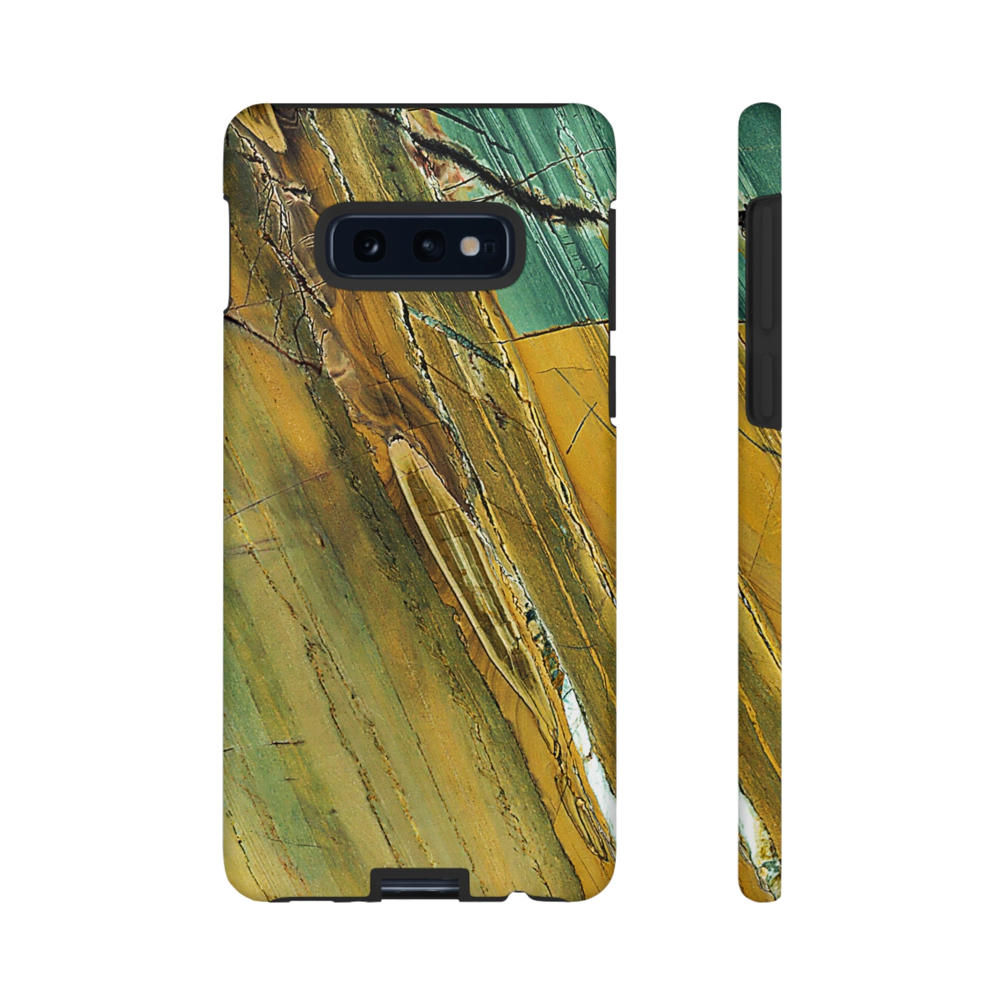 Cracked Yellow Android Case (Protective) Samsung Galaxy S10E Matte Phone Case