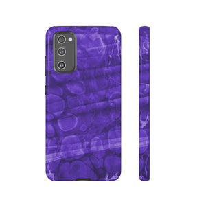 Purple Ebru Art Android Case (Protective) Samsung Galaxy S20 FE Glossy Phone Case