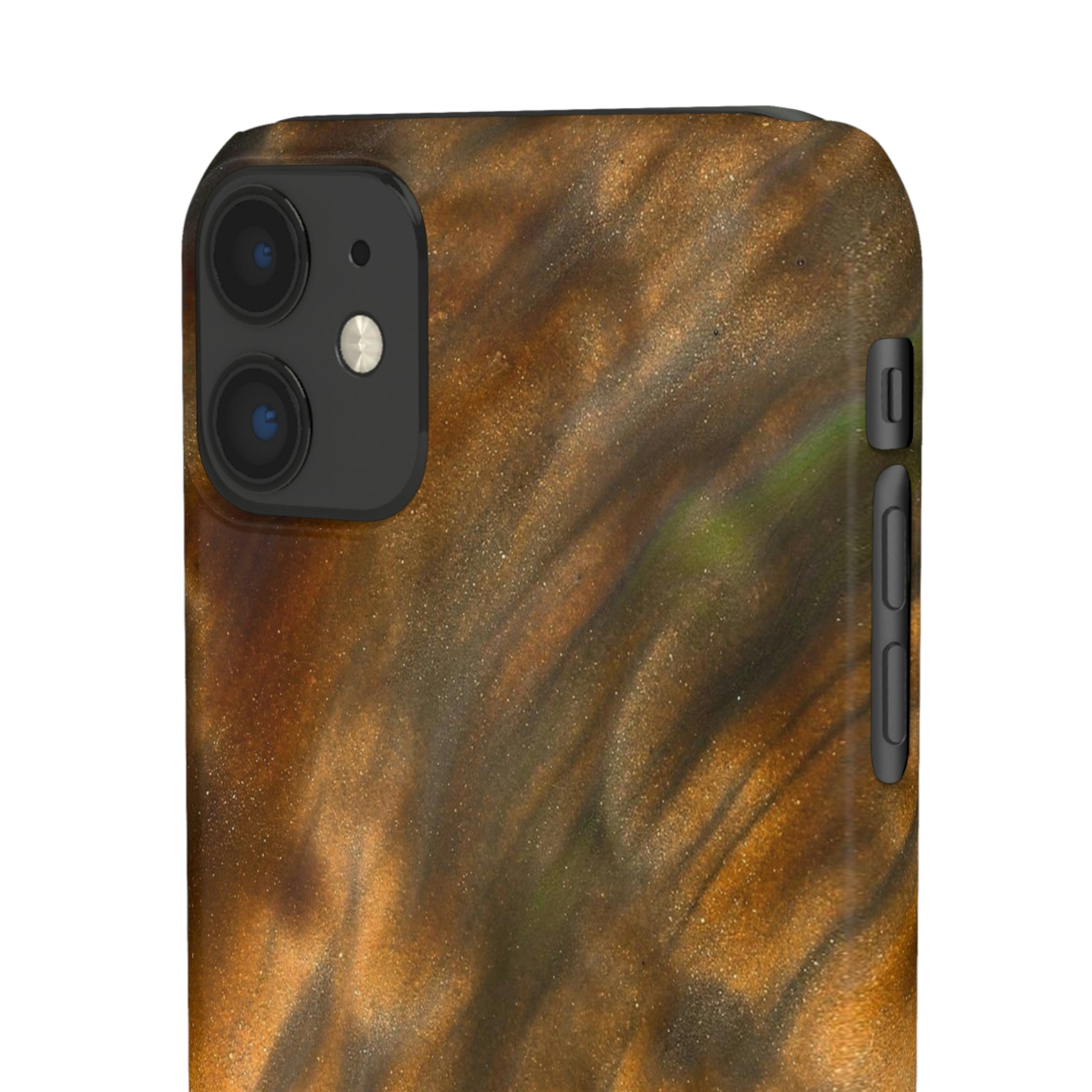 Gold Sand Ink Art iPhone Case (Slim) Phone Case