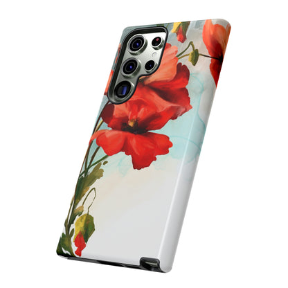 Poppy Flower Drawing Android Case (Protective) Phone Case